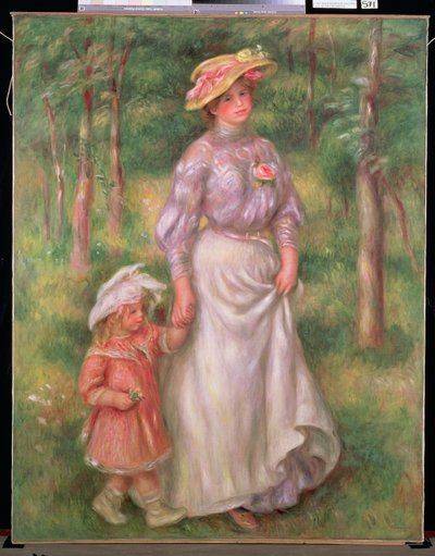 The Promenade, c.1906 by Pierre Auguste Renoir